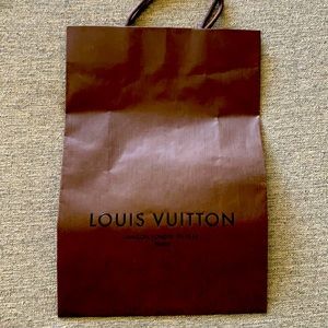 Louis Vuitton paper store bag. 14 by 10 inches